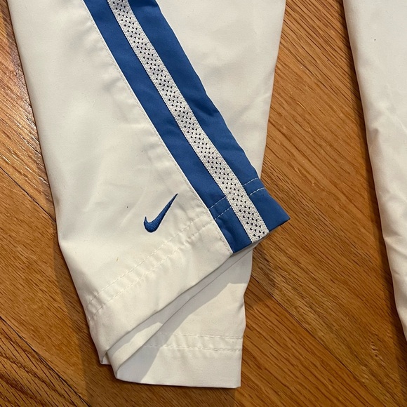 Nike Track Pants Cropped Womens 12-14 LG White Elastic Waist Running Jogging - Picture 8 of 8